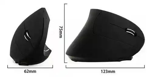 Mouse Ergonomico Optico Usb Inalambrico Ifans