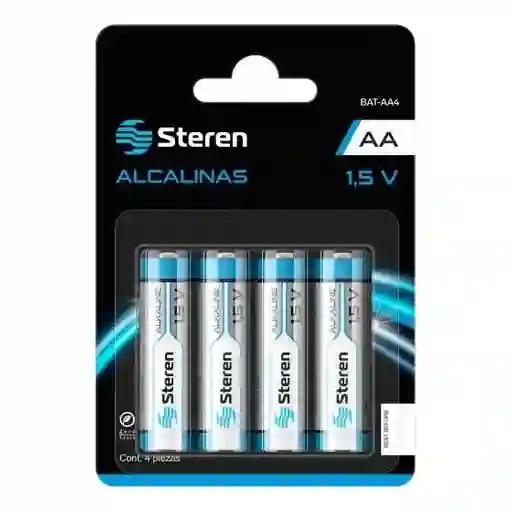 Paquete De 4 Pilas Steren Alcalinas "aa"