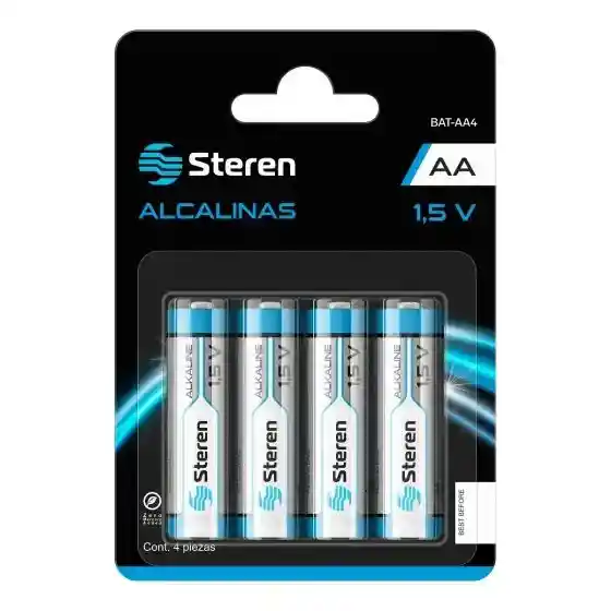 Paquete De 4 Pilas Steren Alcalinas "aa"