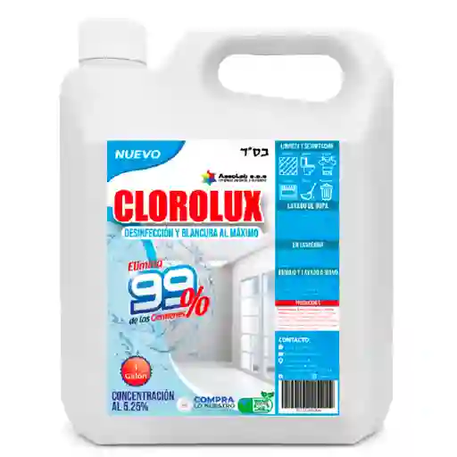 Blanqueador Clorolux Concentración 5.25% X 3.8l