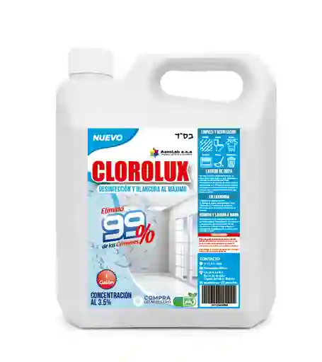 Blanqueador Clorolux Concentración 3.5% X 3.8l