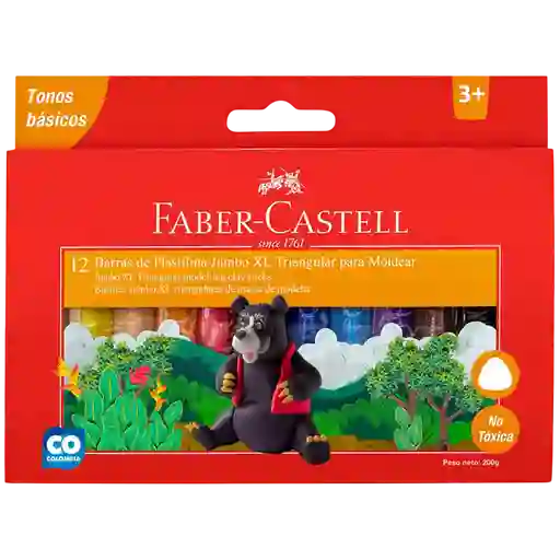 Plastilina Faber Castell Jumbo Xl X 12 Und