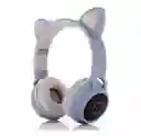 Diadema Bluetooth Gato Azul Bt028c