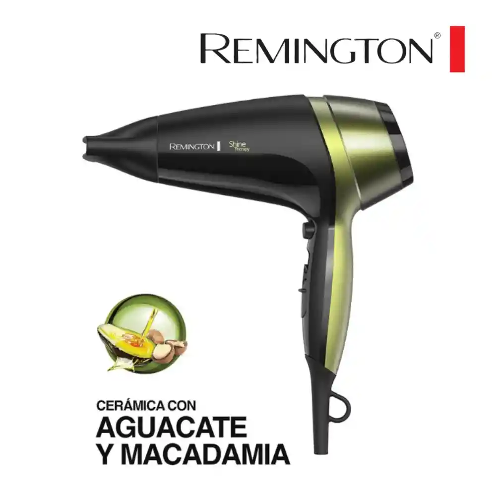 Secador Remington Original Shine Therapy Aguacate Y Macadamia