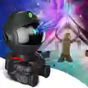 Proyector Astronauta Starry Sky Star Light Galaxy Luz Noctura Negro