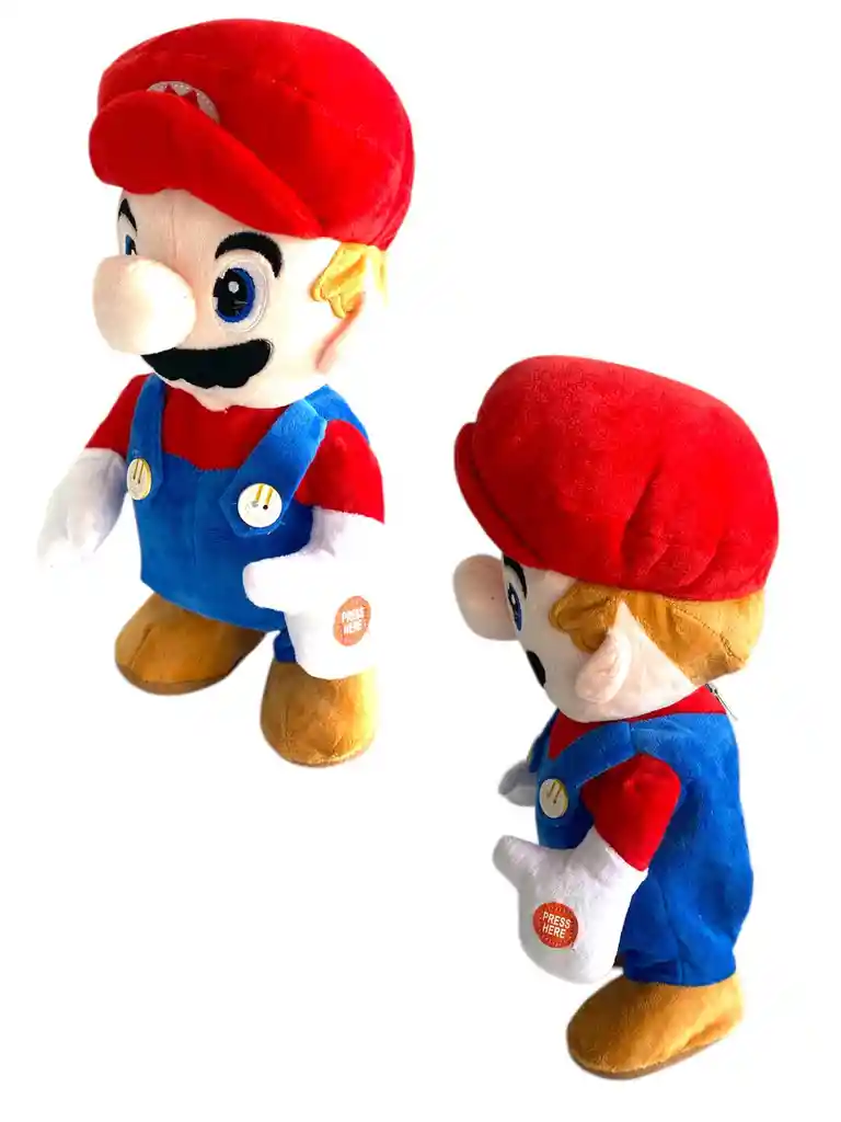 Peluche Mario Bross Con Sonido Y Luz