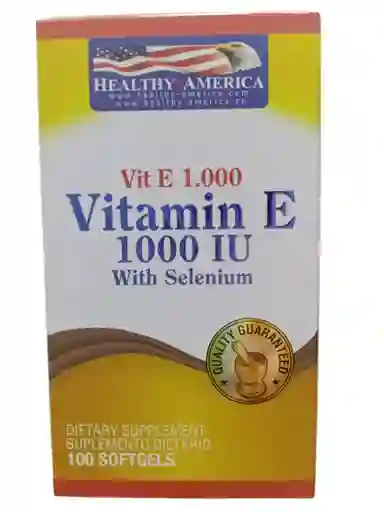 Vitamina E 1000+ Selenium Iu X 100 Softgels