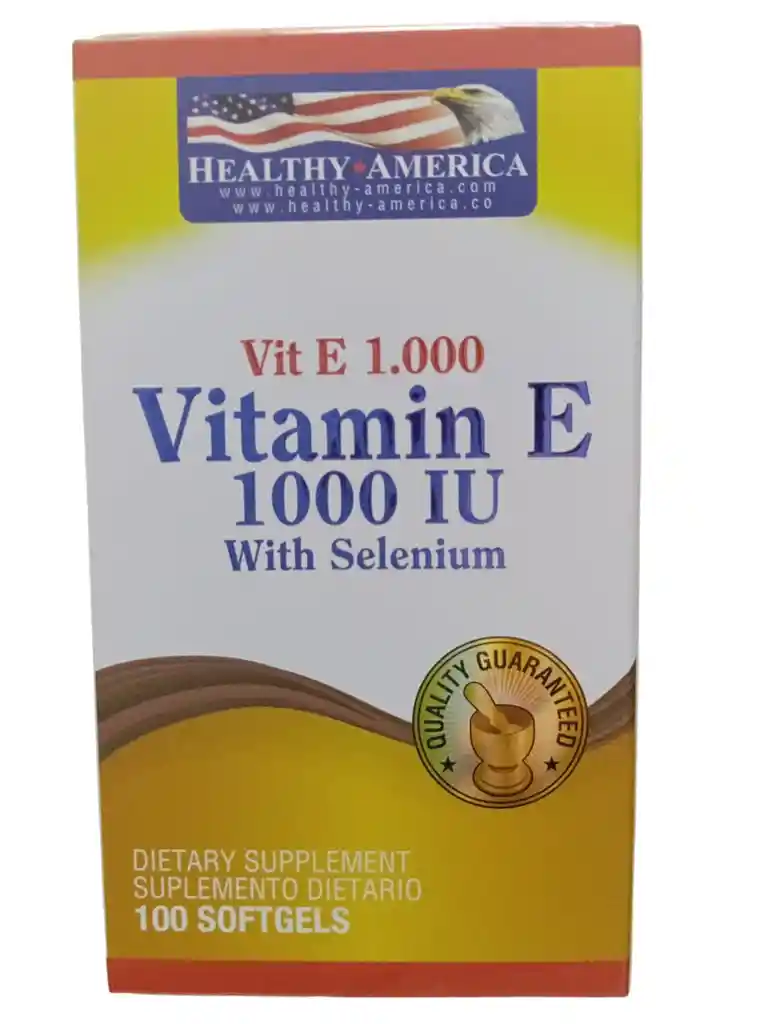 Vitamina E 1000+ Selenium Iu X 100 Softgels