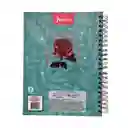 Cuaderno Argollado Cuadriculado 5 Materias Niña Juvenil Grande 175 Hojas Norma