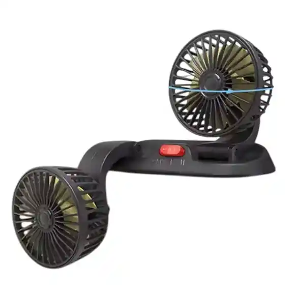 Ventilador Doble Portátil Hy-104a: Ideal Para Todos Los Vehículos