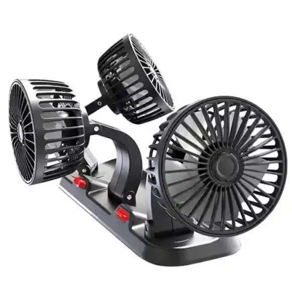 Ventilador Triple Portátil Para Carro 12v: Frescura En Tres Direcciones