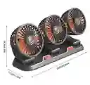 Ventilador Triple Portátil Para Carro 12v: Frescura En Tres Direcciones