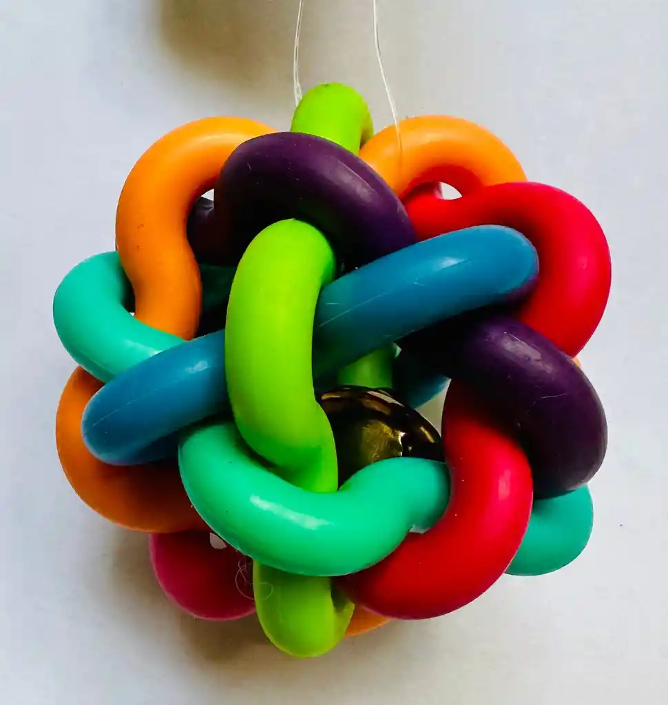 Pelota En Trenza Con Sonajero Interno