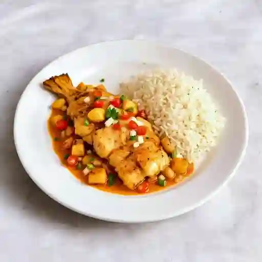 Almuerzo con Salpicón de Pescado