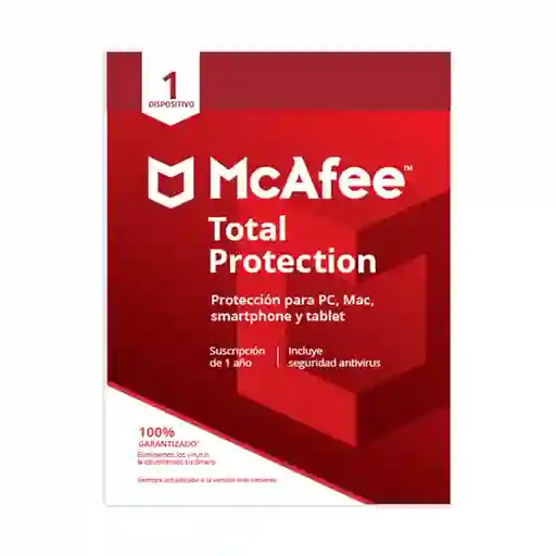 Antivirus Mcafee Total Protection 1 Año 1 Dispositivo