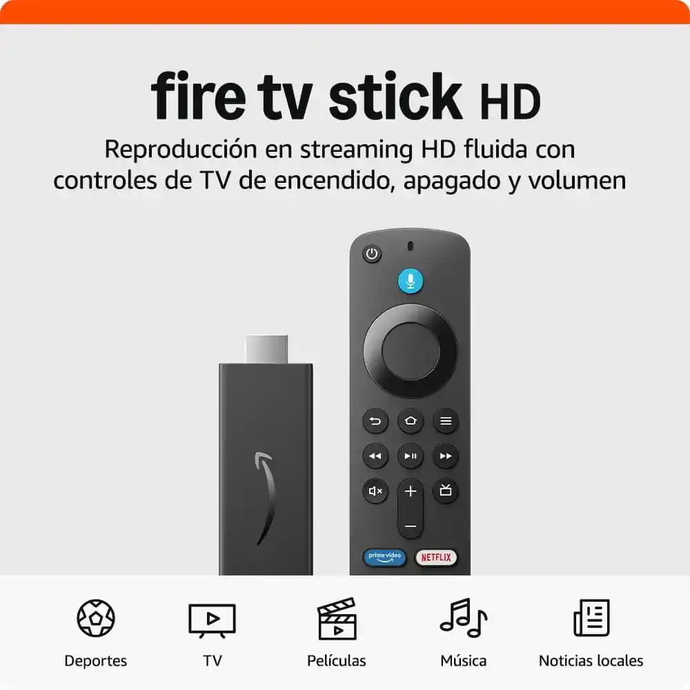 Amazon Fire Tv Stick Lite Hd Dispositivo De Streaming Tv Gratis Y En Vivo