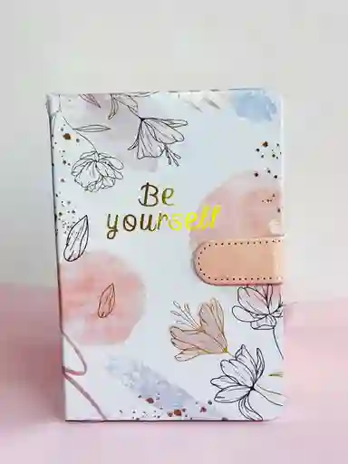 Agenda Floral Con Broche Sin Fechas Ref 1