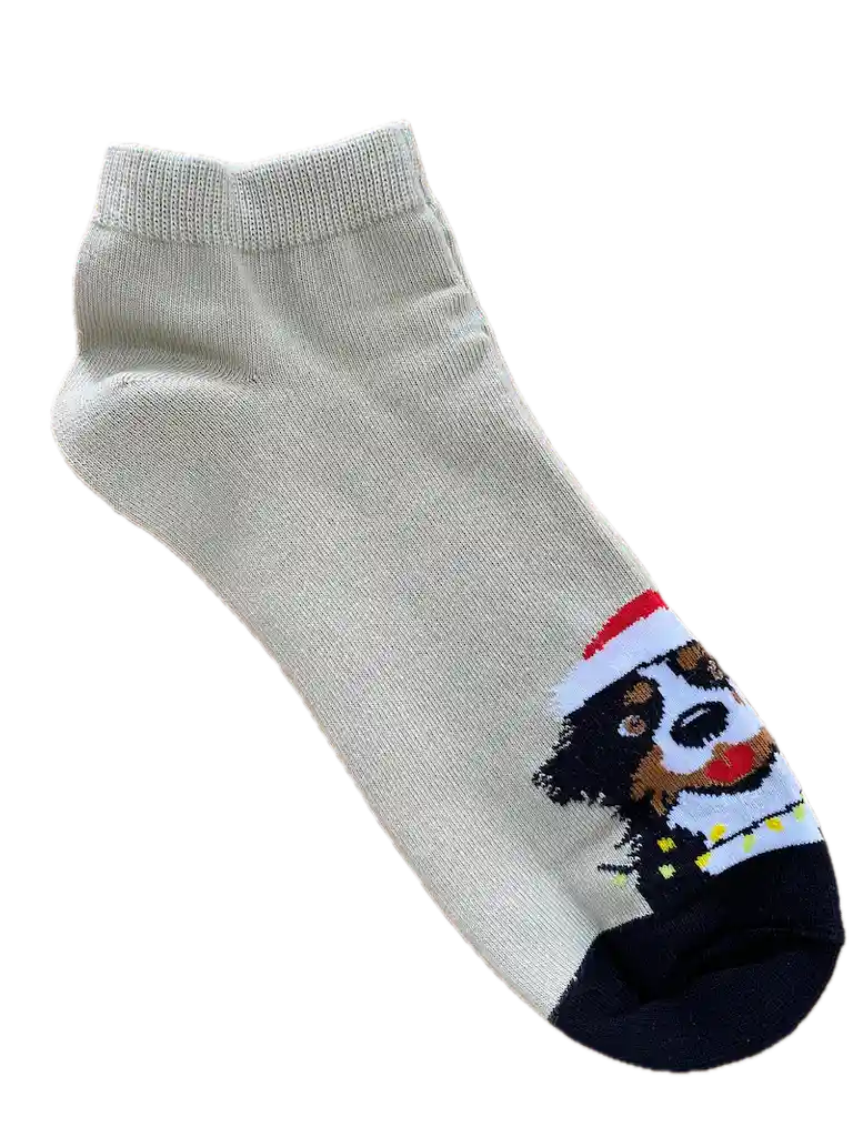 Set De Medias Navideñas Perritos Bernés Y Huellas