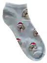 Set De Medias Navideñas Perritos Cocker Y Huellas