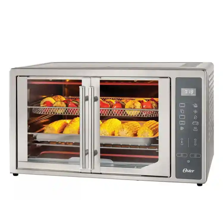 Horno Tostador Oster Con Freidora De Aire 2173940 42lt Plateado