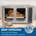 Horno Tostador Oster Con Freidora De Aire 2173940 42lt Plateado