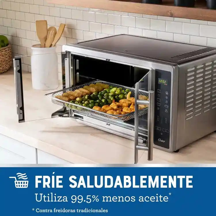 Horno Tostador Oster Con Freidora De Aire 2173940 42lt Plateado