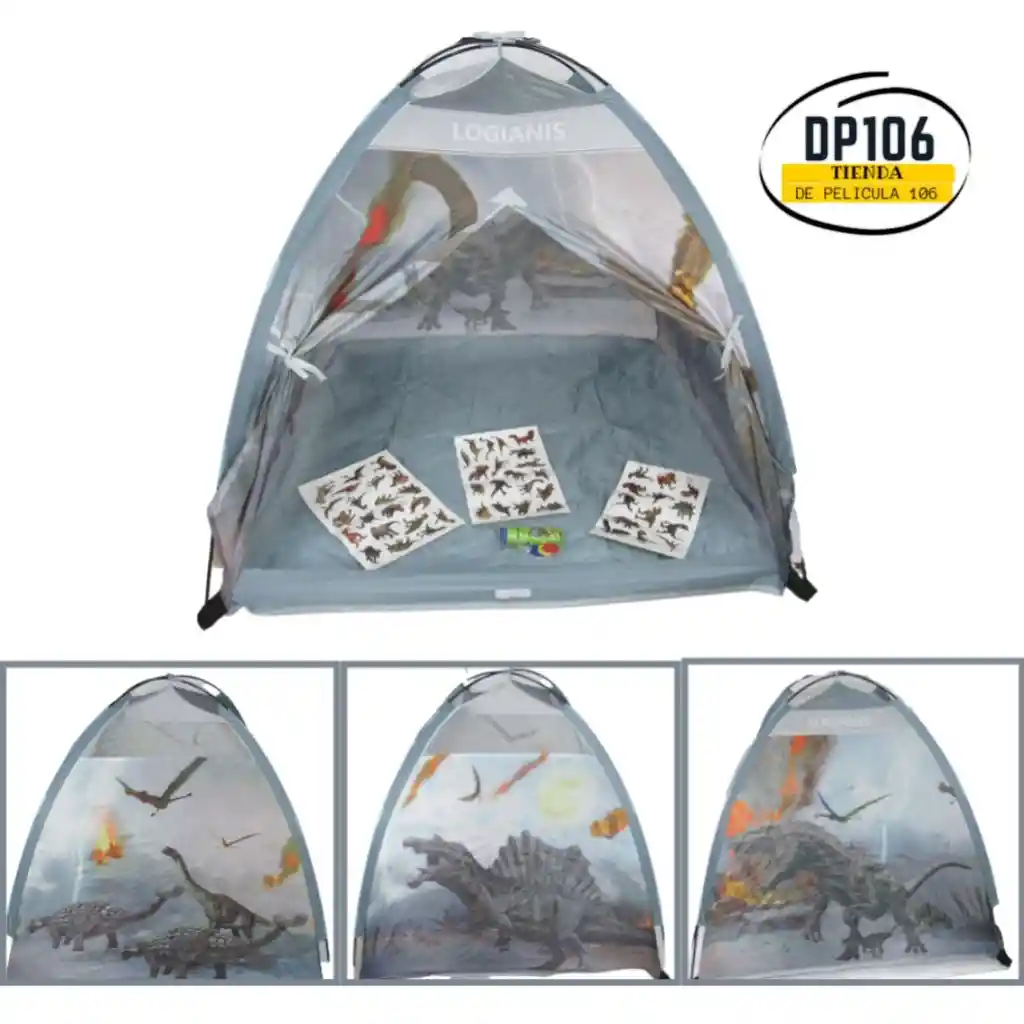 Carpa / Camping Dinosaurios Niños Para Interiores