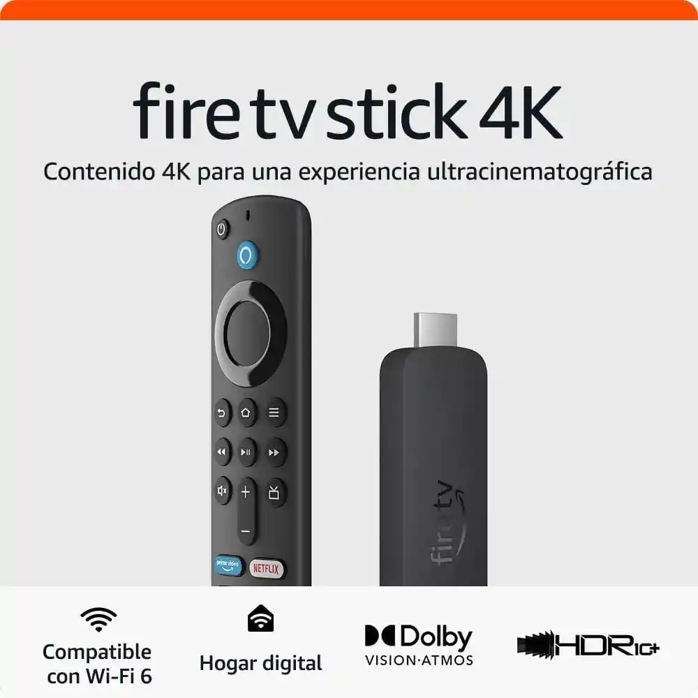 Amazon Fire Tv Stick 4k Dispositivo De Streaming Tv Gratis Y En Vivo