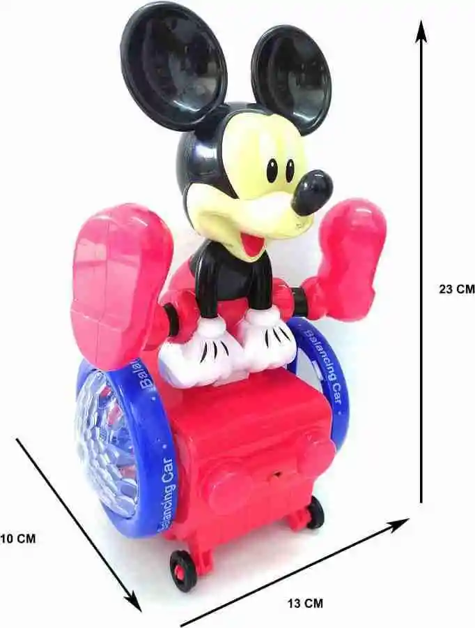 Carro Musical De Mickey Mouse Con Luz Tipo Discoteca Moviemiento 360 Grados