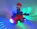 Super Mario Bros Kart Juguete Carro Con Sonido Y Luces Movimiento 360 Grados