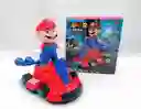 Super Mario Bros Kart Juguete Carro Con Sonido Y Luces Movimiento 360 Grados