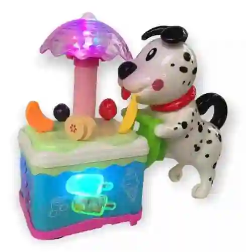 Perro Con Carrito De Helados Juguete / Música Y Efectos De Sonido / Colorido Y Movimiento