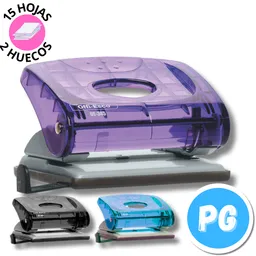 Perforadora Offiesco 345 2 Huecos Plastica Y Metalica 15 Hojas Max