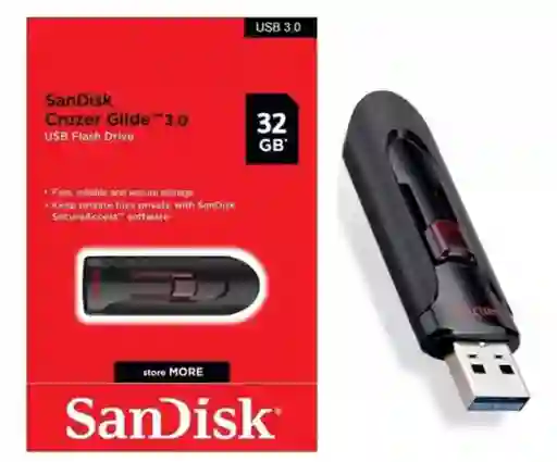 Memoria Usb Sandisk Cruzer Glide 32gb Usb 3.0
