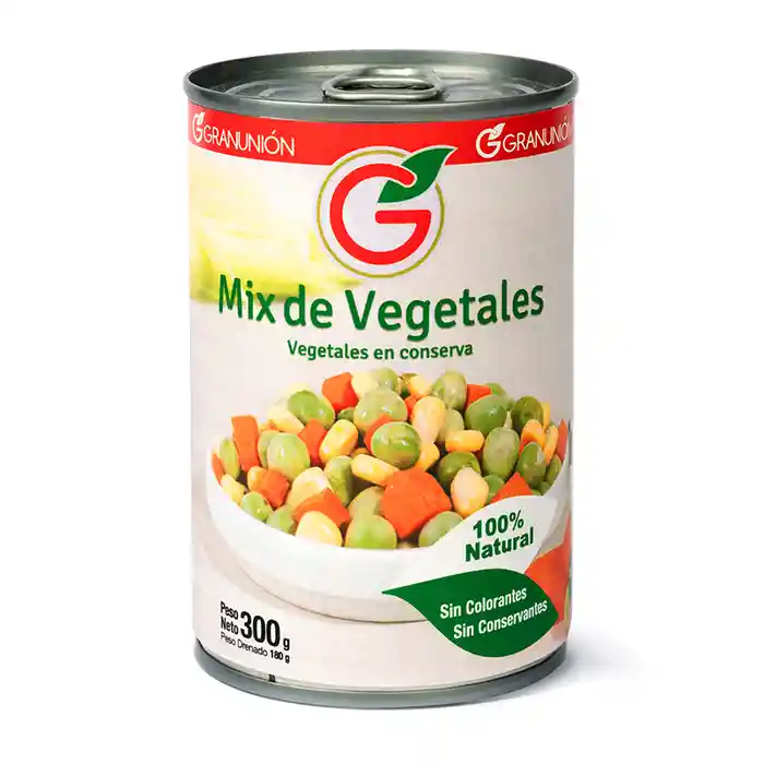 Mix De Vegetales Granunion X 300 G