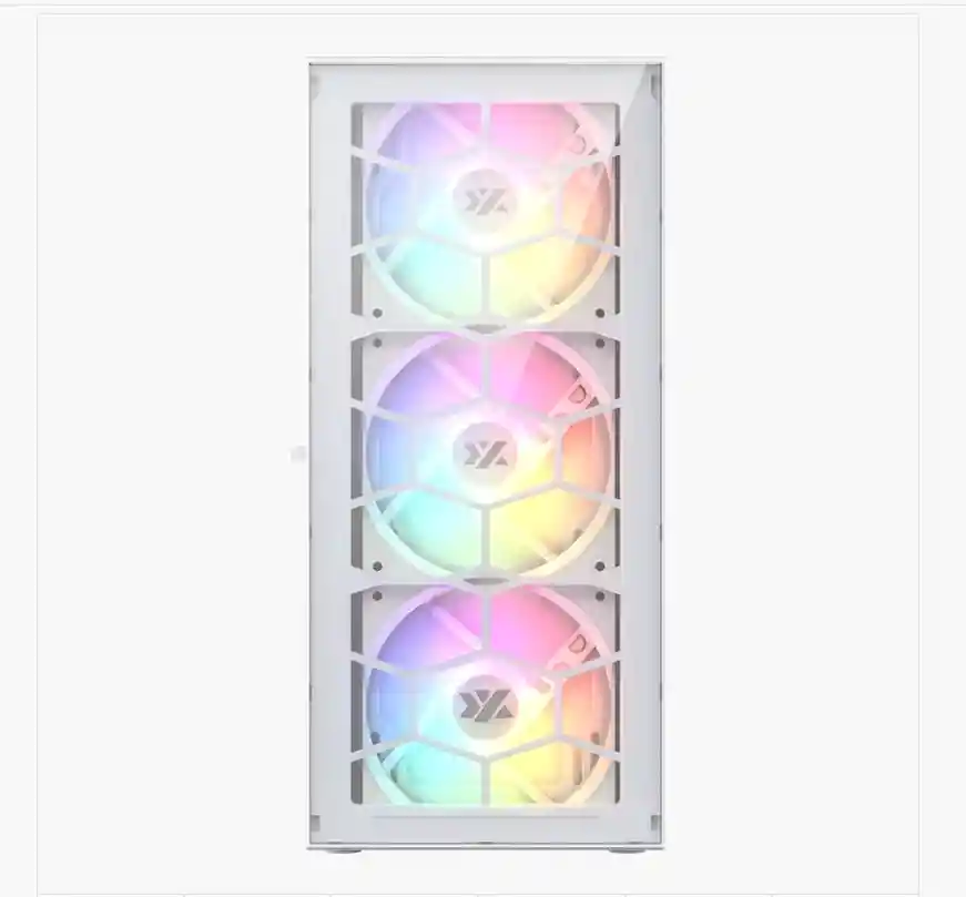 Chasis Airone 100 Glass1g-w Blanca 6.fan 120mm