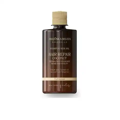 Shampoo De Reparación Amazônica Beleza Hair Repair Coconut 300ml