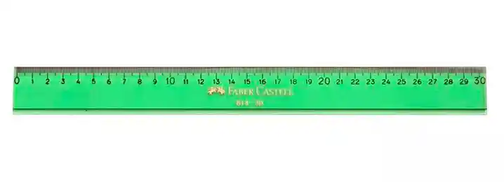 Regla 30 Cm. Profesional 814 Verde Faber Castell