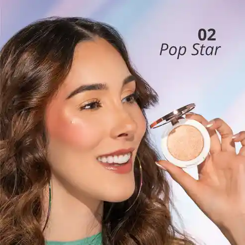 Iluminador En Crema Ani-k Cream Highlighter Tono 02 Pop Star