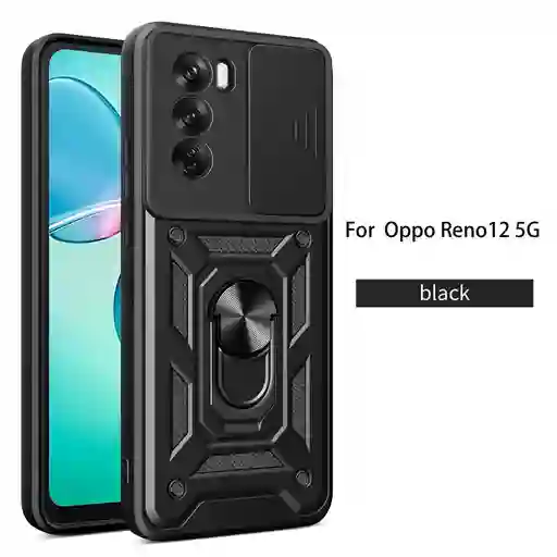 Estuche Funda Antichoque Oppo Reno 12 (negro)