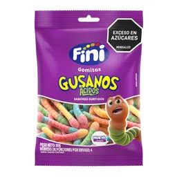 Gomitas Gusanos Acidos X80gr