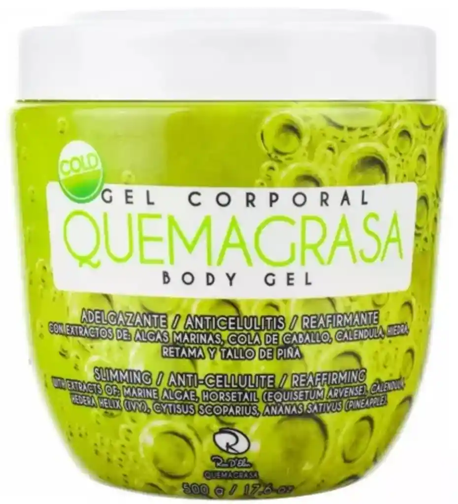 Gel Frío Reductor Quemagrasa Rosa D’elen 500g