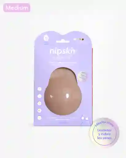 Cubre Pezones De Silicona Para Levantar El Busto, Lift Me Up. Talla M (copa A-b) / Color Cappuccino - Nipskin®