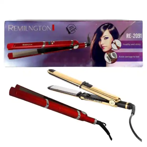 Plancha De Cabello Re-2091: Dorada Diseño Elegante Y Funcional