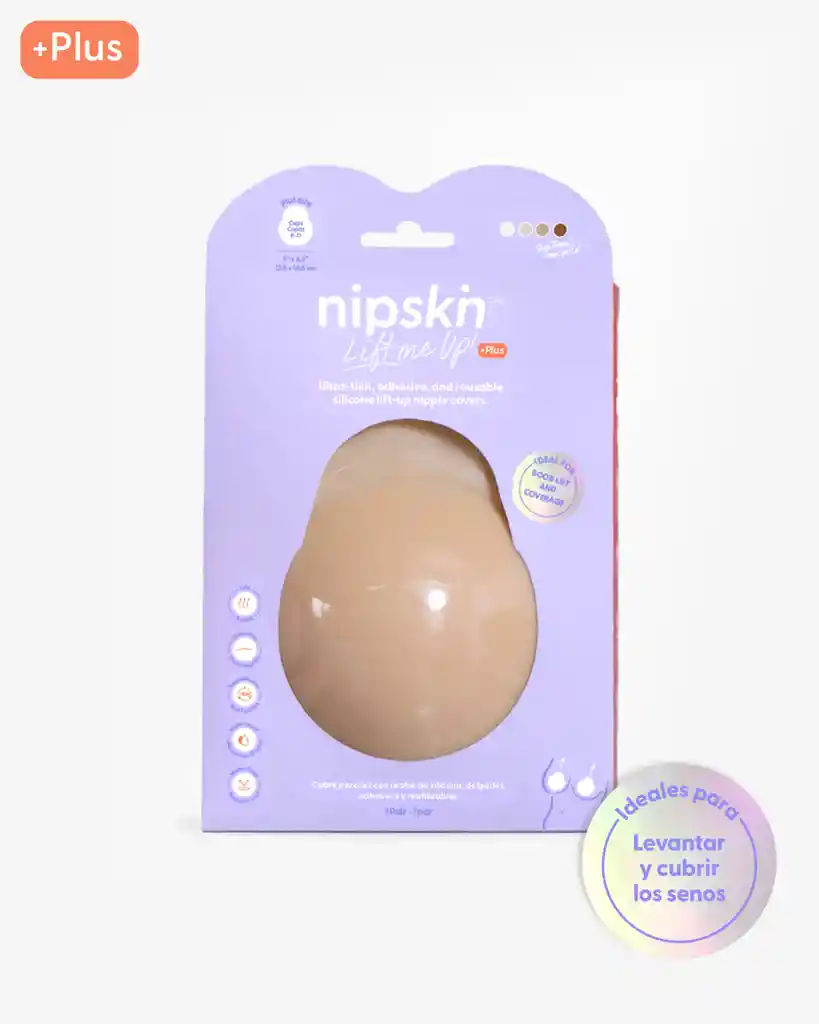 Nipskin Cubre Pezones Con Realce De Silicona Reutilizables - Vainilla