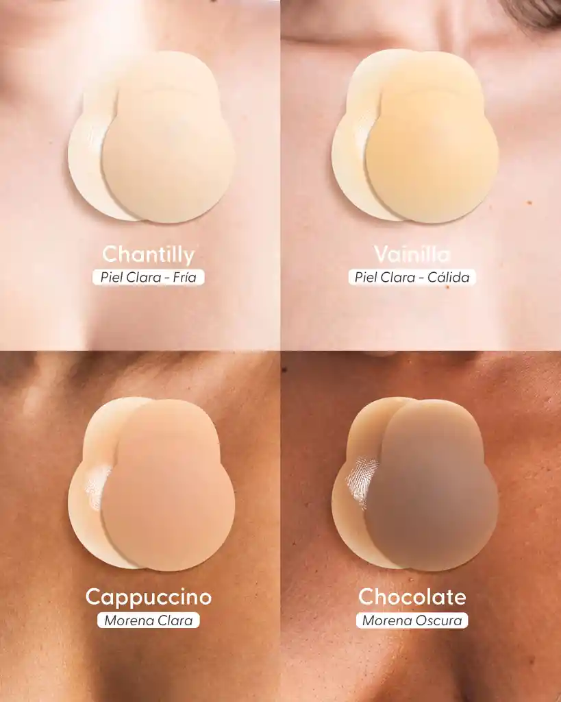 Nipskin Cubre Pezones Con Realce De Silicona Reutilizables - Cappuccino