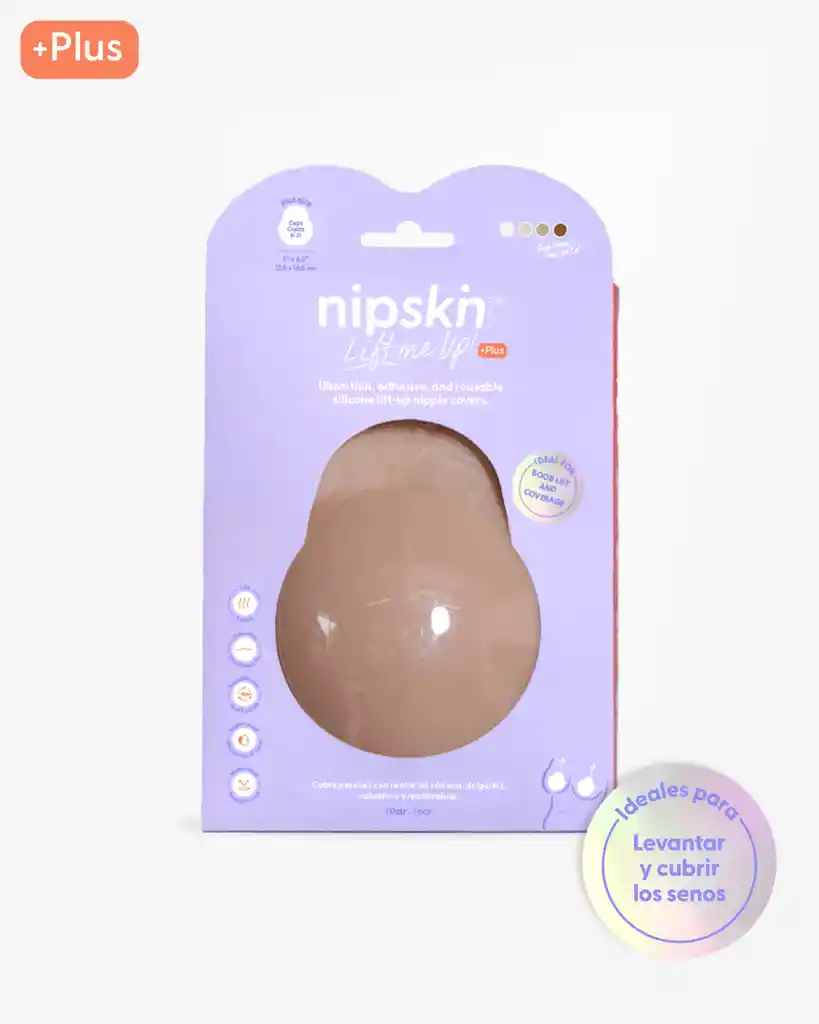 Nipskin Cubre Pezones Con Realce De Silicona Reutilizables - Cappuccino