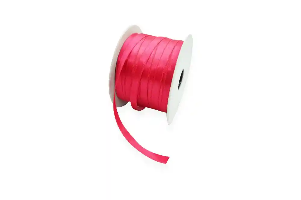 Cinta Satin Tela 0.7 X 5mt Fucsia