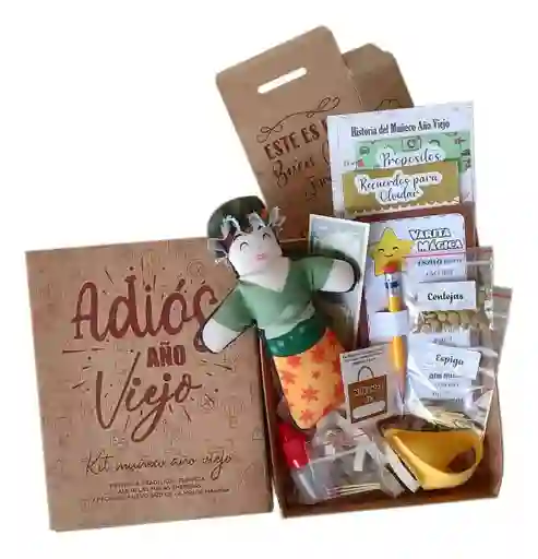Set De Muñeco Año Viejo Kit Artesanal Por 2 Unidades