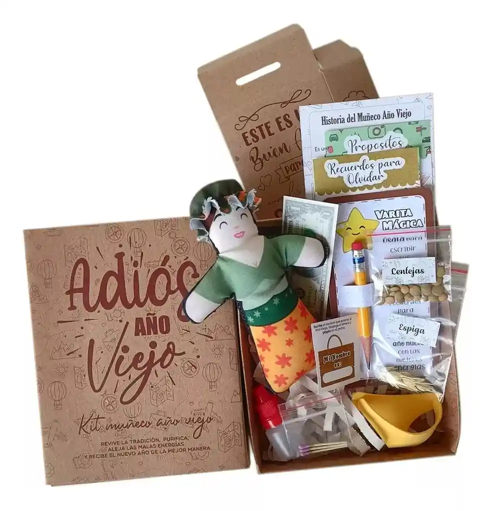 Set De Muñeco Año Viejo Kit Artesanal Por 2 Unidades